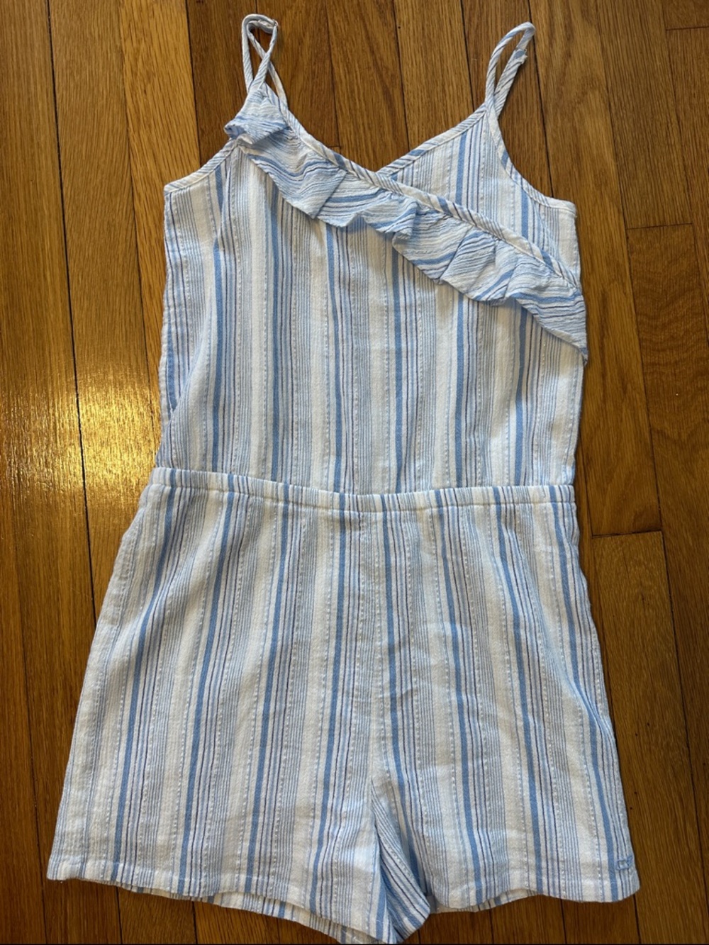 Vineyard Vines, Girls Blue and White Stripe Romper, size 14, like new